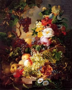 Floral, beautiful classical still life of flowers.077, unknow artist